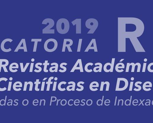 Convocatoria de Apoyo a Revistas Académicas y/o Científicas en Diseño Indexadas o en Proceso de Indexación