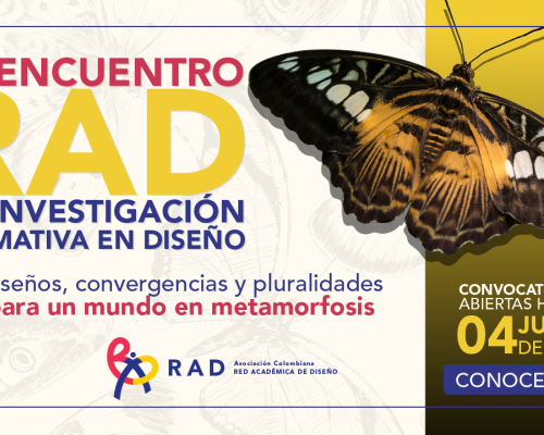 Convocatoria ponencias - 5º Encuentro RAD de Investigación Formativa en Diseño
