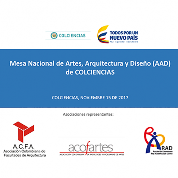 Presentación “Mesa Nacional de Artes, Diseño y Arquitectura“